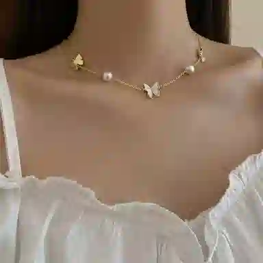 FEO Butterfly Alloy Necklace