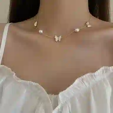 FEO Butterfly Alloy Necklace