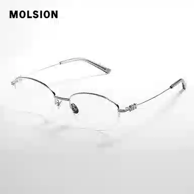 MOLSION Old Money Half Frame Titanium Optical Glasses
