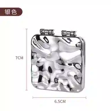 帘香客 电镀随身便携迷你手持双面折叠镜