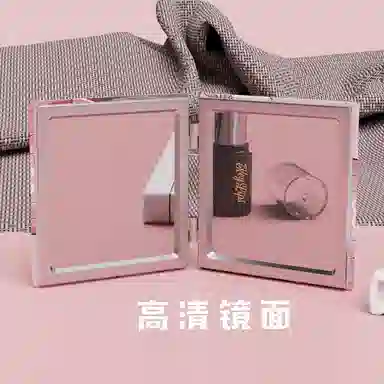 计轩 高级感猫咪便携折叠随身化妆镜子