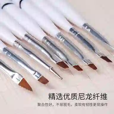 计轩 斑马水晶点钻彩绘画花扇形美甲笔 新手练习