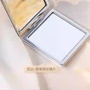 计轩 口袋折叠迷你圆镜磁吸手持双面小镜子