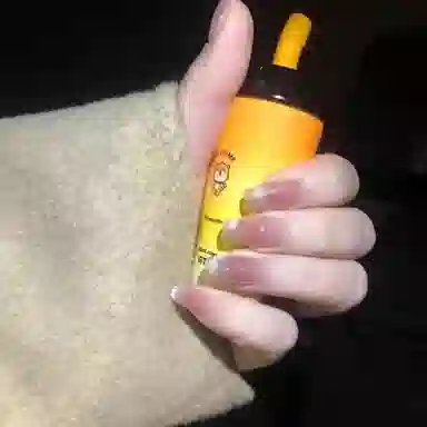 计轩 纯手工  穿戴甲 短梯粉色渐变 猫眼