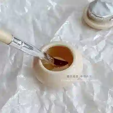 计轩 美甲洗笔水晶杯 美观小巧