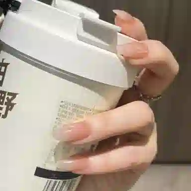 计轩 显白甘露寺  穿戴甲 椭圆粉色裸色 纯欲