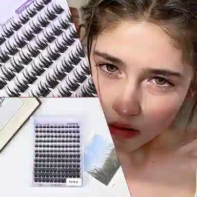计轩 自然柔软分段式假睫毛 单簇