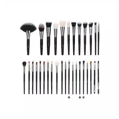 计轩  木柄扇形刷散粉刷化妆刷 柔软