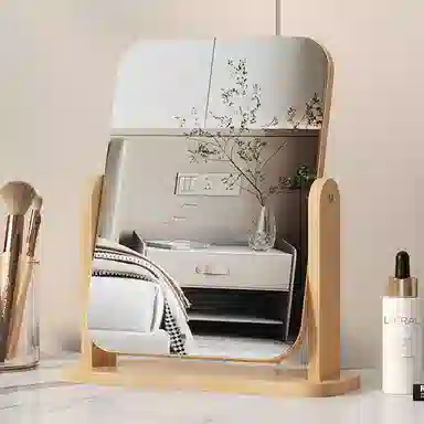 计轩 桌面台式轻奢高级化妆镜