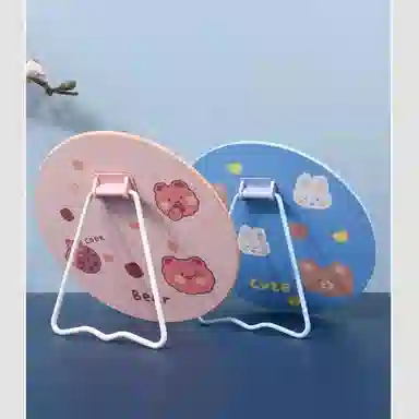 计轩 化妆折叠台式家用桌面小型便携镜子