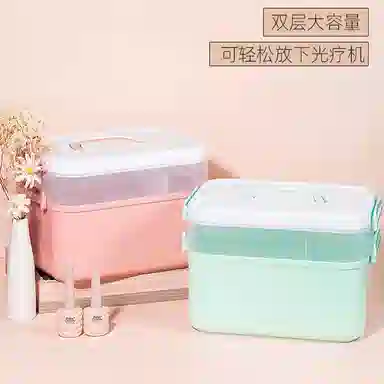 计轩 大容量美甲工具收纳盒 双层