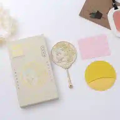 计轩 中国风文创手持便携金属国风镜子