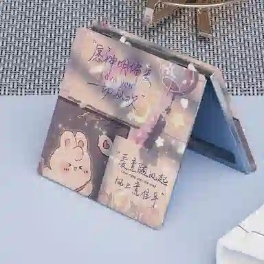 计轩 可爱高颜值迷你便携随身折叠化妆镜