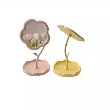 计轩 花朵化妆镜 少女心桌面台式