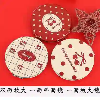 计轩 可放大小镜子 双面便携