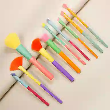 计轩  多色彩色化妆刷 修容