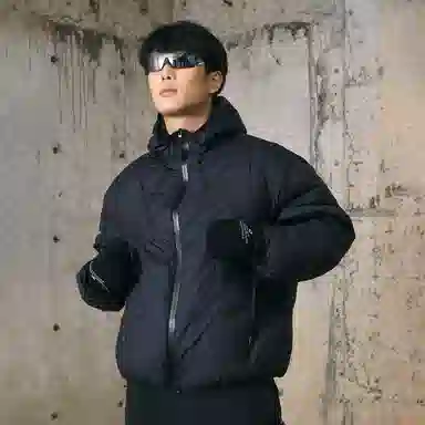 ENSHADOWER Graphene Heated Quilted Hoodie Down Jacket Black