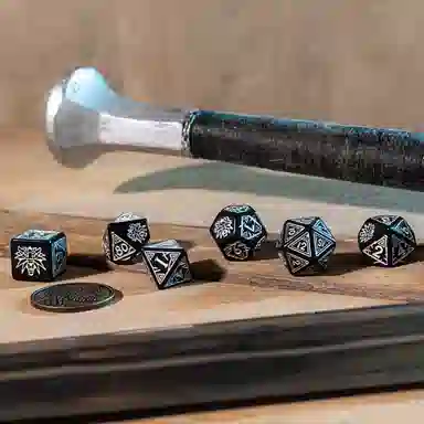 Witcher Dice Set. Geralt - The Silver Sword