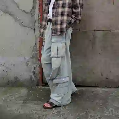 heartboon Denim Cargo Jeans