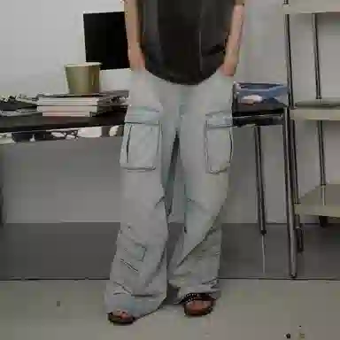 heartboon Denim Cargo Jeans