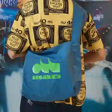 the MAD HATcher Stereo Series Crossbody Bag