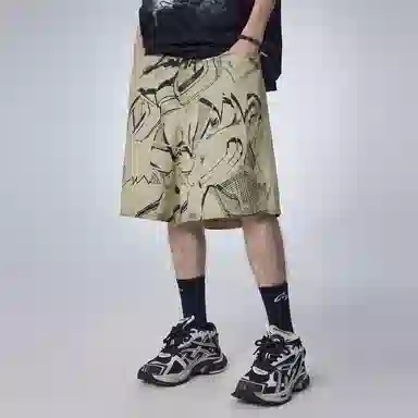 Guuka Denim Shorts Light Apricot