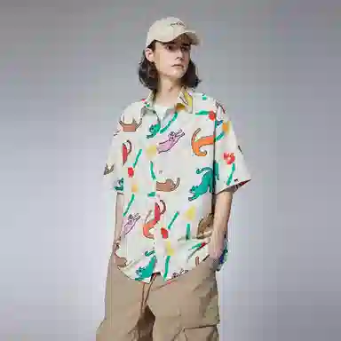 Guuka Hawaiian Shirt White