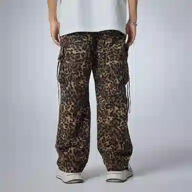 Guuka Vintage Straight Leopard Pants