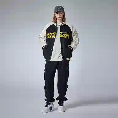 Guuka Classic Varsity Jacket Black