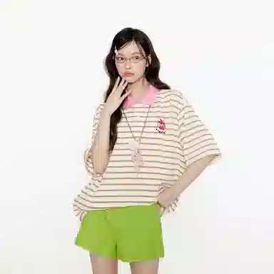 Guuka Fruit Series Polo Shirt Pink
