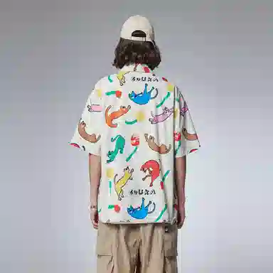 Guuka Hawaiian Shirt White