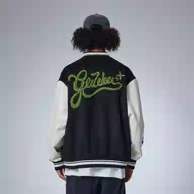 Guuka Retro Heart Colorblock Down Jacket