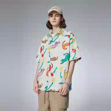 Guuka Hawaiian Shirt White