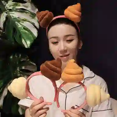 嗷嗷熊 创意搞怪便便发箍 可爱 玩偶周边