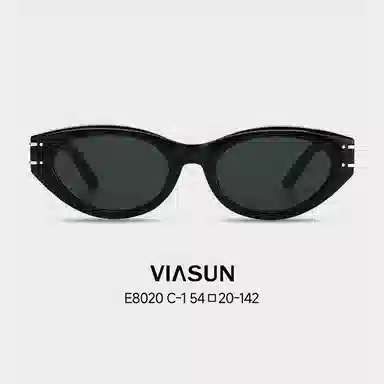 薇尚 窄框个性潮流猫眼小框欧美高级感街拍出片方圆脸显瘦复古防晒防紫外线 太阳眼镜 男女同款情侣款