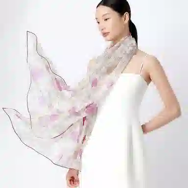 丝界 轻薄时尚出游拍照神器百搭 丝巾 女款