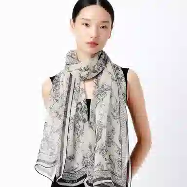 丝界 轻薄时尚出游拍照神器百搭 丝巾 女款