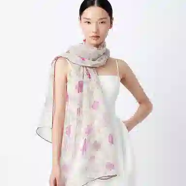 丝界 轻薄时尚出游拍照神器百搭 丝巾 女款