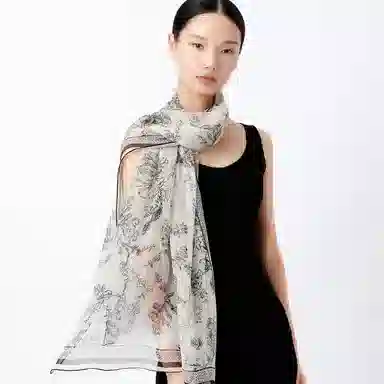 丝界 轻薄时尚出游拍照神器百搭 丝巾 女款