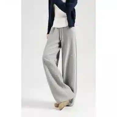 莫代尔 美式街头风低腰竹节面料抽绳香蕉裤休闲裤 女款