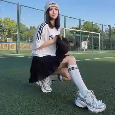 Beau Today Low Top Sneakers White Green