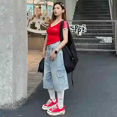 Beau Today Low Top Casual Sneakers Red