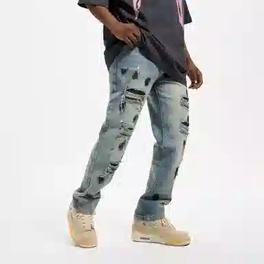 YearnObtainRainbow Vintage Distressed Jeans