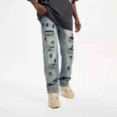 YearnObtainRainbow Vintage Distressed Jeans