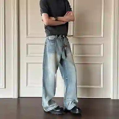 YearnObtainRainbow Retro Blue Jeans