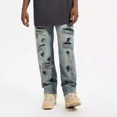 YearnObtainRainbow Vintage Distressed Jeans