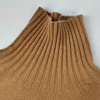 普鲁士多特蒙德 高领舒适纯色休闲长袖针织衫 女款