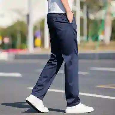 羽浅 高档天丝莫代尔轻薄舒适百搭长裤时尚透气商务大码裤子潮流宽松直筒休闲裤 男款