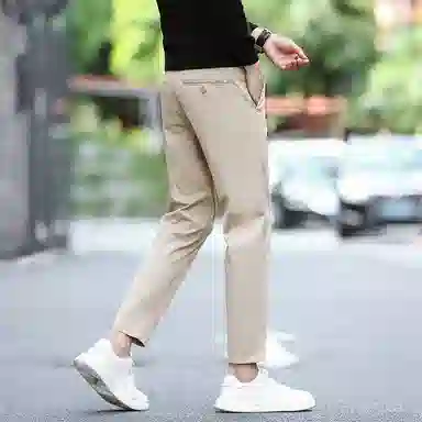 羽浅 男士西裤九分裤薄款垂感百搭上班通勤休闲裤 男款