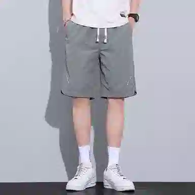 羽浅 五分裤潮流设计感百搭宽松休闲短裤 男款